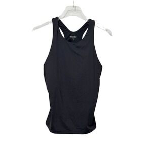 Athleta - Women's Black Racerback Tank Top with Built-in Shelf Bra Size XL